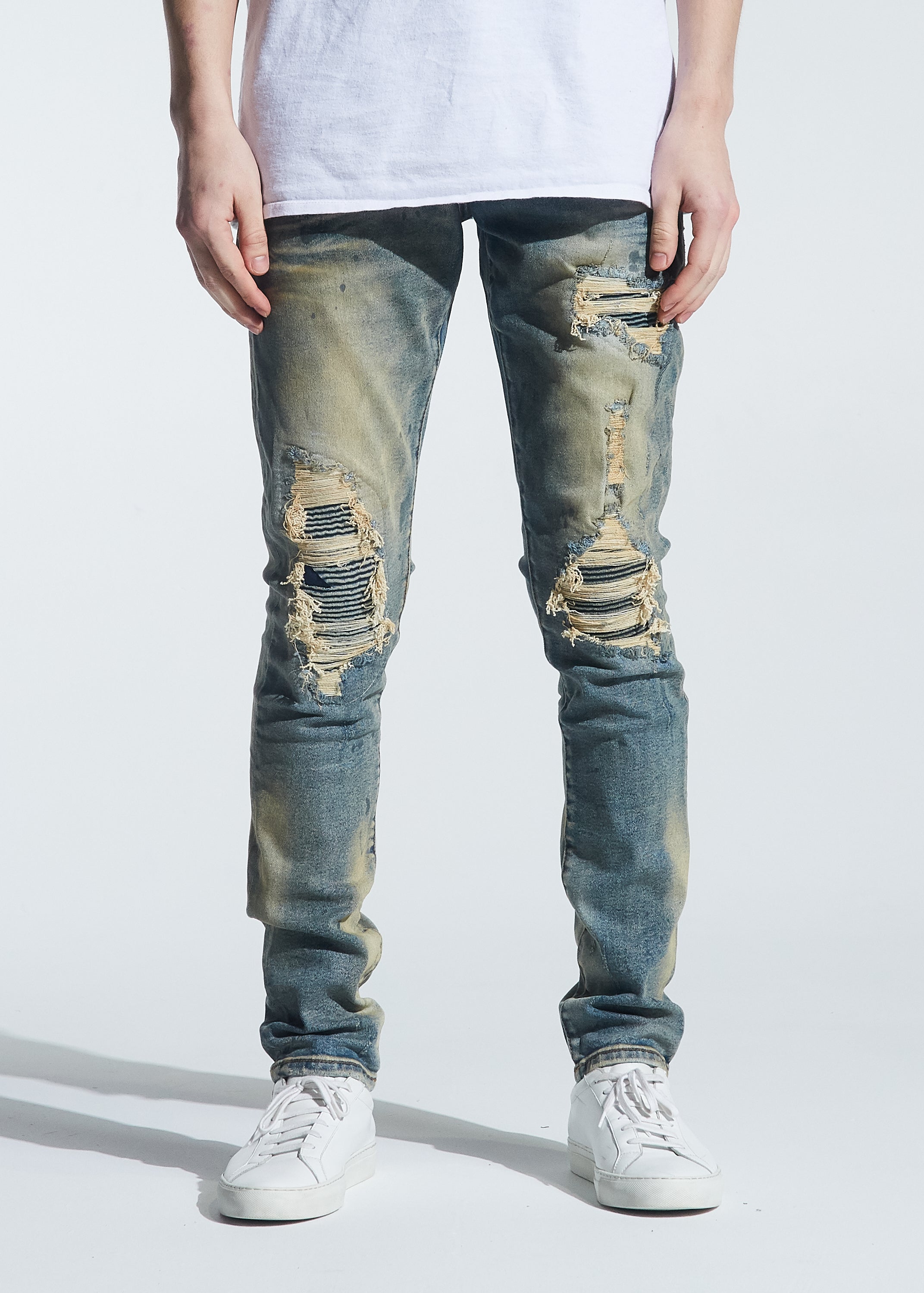 Barrett Rip & Repair Denim (Vintage Dirty Wash) – Embellish NYC