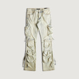 Hawk Flare Cargo Denim (Acid Sand)