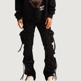 Hawk Cargo Flare Denim (Black)