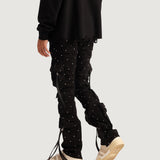 Hawk Cargo Flare Denim (Black)