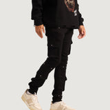 Utility Cargo Denim (Black)