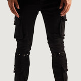 Utility Cargo Denim (Black)