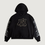 E Stud Hoodie (Black)
