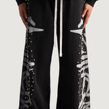 Embellish Logo Sweatpant (Black)