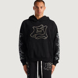 E Stud Hoodie (Black)