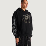 E Stud Hoodie (Black)