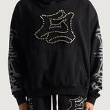 E Stud Hoodie (Black)