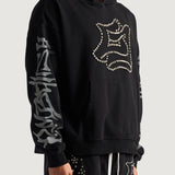 E Stud Hoodie (Black)