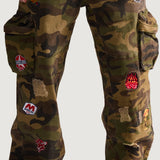 Patch Baggy Cargo Denim