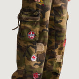 Patch Baggy Cargo Denim