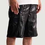 Leather Biker Shorts