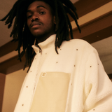 Leo Zip Sherpa Jacket (White)