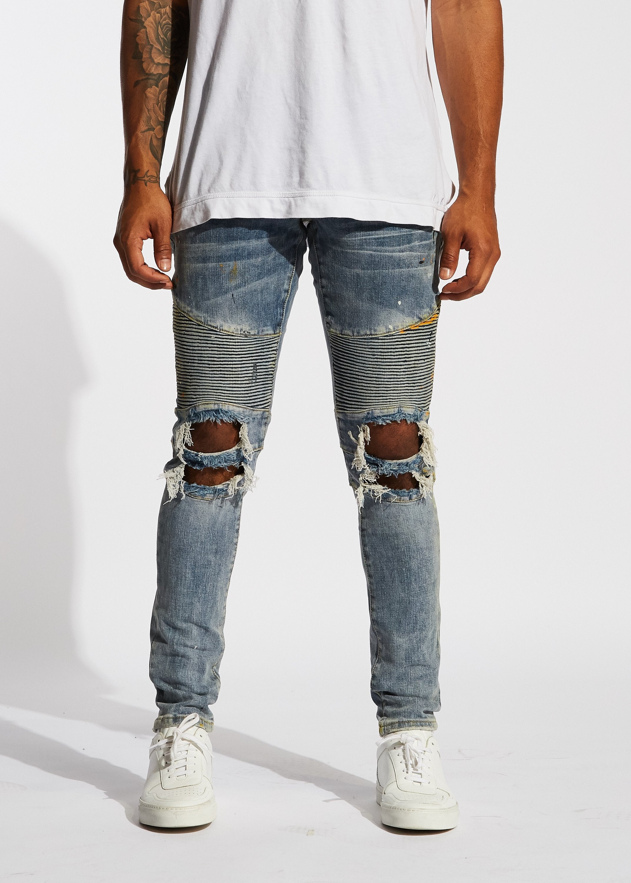 Crabtree Biker Denim – Embellish NYC