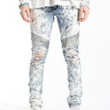 Braxton Biker Denim (Bleach Acid Wash)