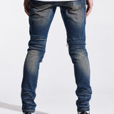 Bower Rip & Repair Denim (Indigo Cheetah)