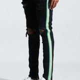 Bolt Standard Denim Ripped (Green Stripe)